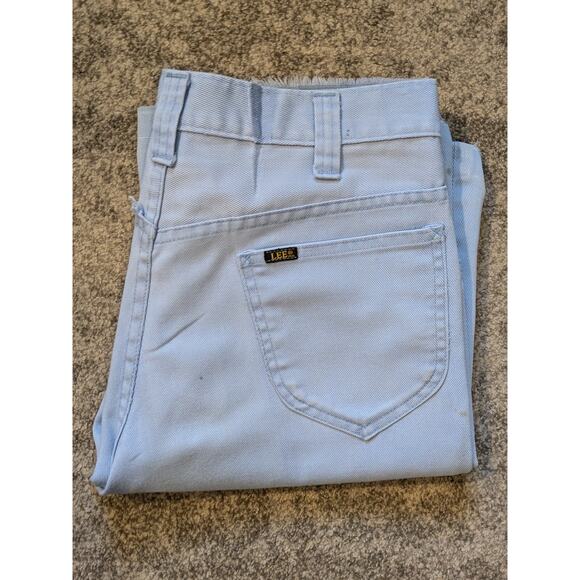 Lee Other - Vintage 1970s Baby Powder Blue Lee Pants 32x28 Distressed, Made In USA